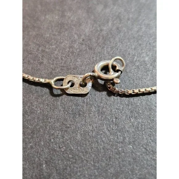 **Final Sale** Italian sterling silver box chain necklace - Picture 9 of 11